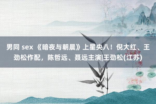 男同 sex 《暗夜与朝晨》上星央八！倪大红、王劲松作配，陈哲远、聂远主演|王劲松(江苏)