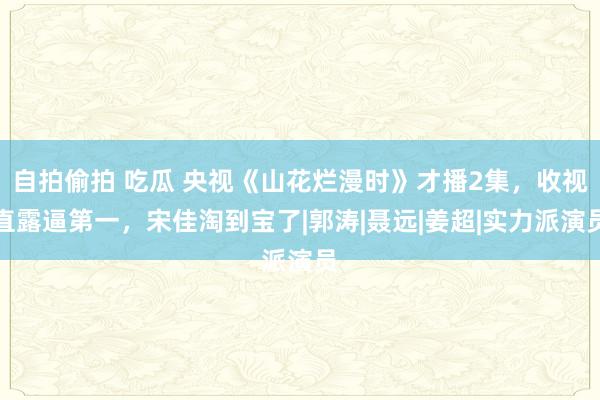 自拍偷拍 吃瓜 央视《山花烂漫时》才播2集，收视直露逼第一，宋佳淘到宝了|郭涛|聂远|姜超|实力派演员